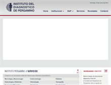 Tablet Screenshot of institutopergamino.com